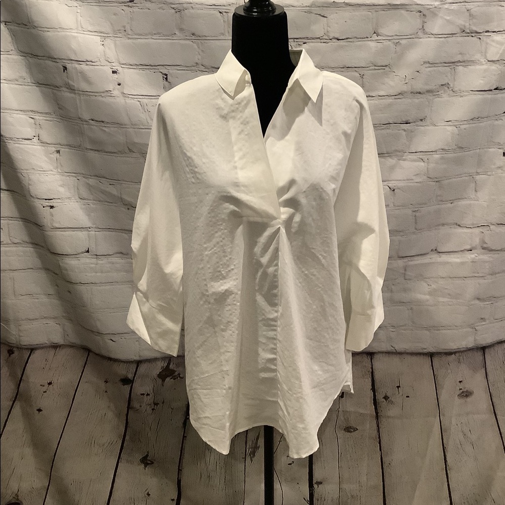 Tunic popover blouse